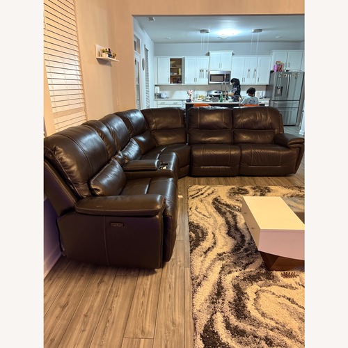 Used Costsco Osbourne Dark Brown 3+ Seater Sofa for sale on AptDeco