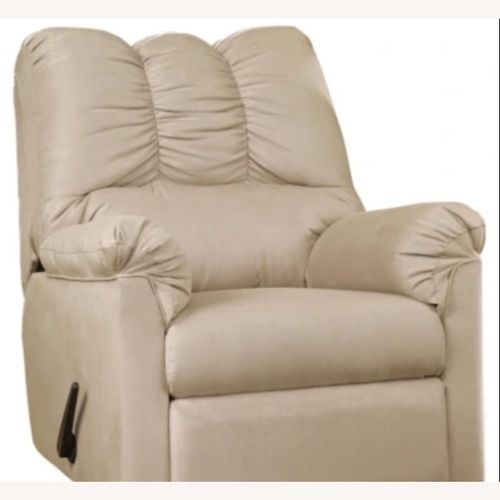 Used Ashley Darcy Natural Fabric Recliner for sale on AptDeco