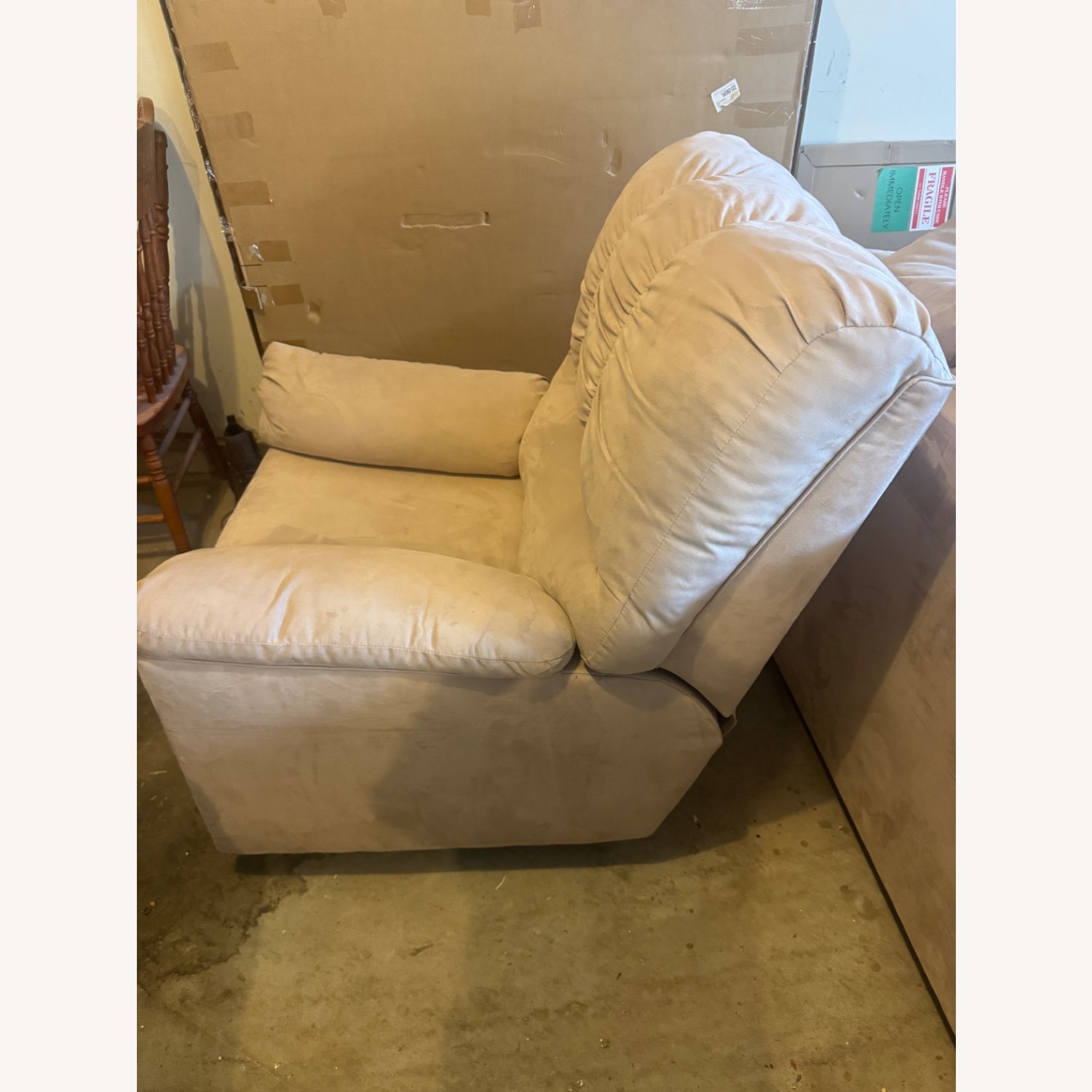 Ashley Darcy Natural Fabric Recliner - image-3