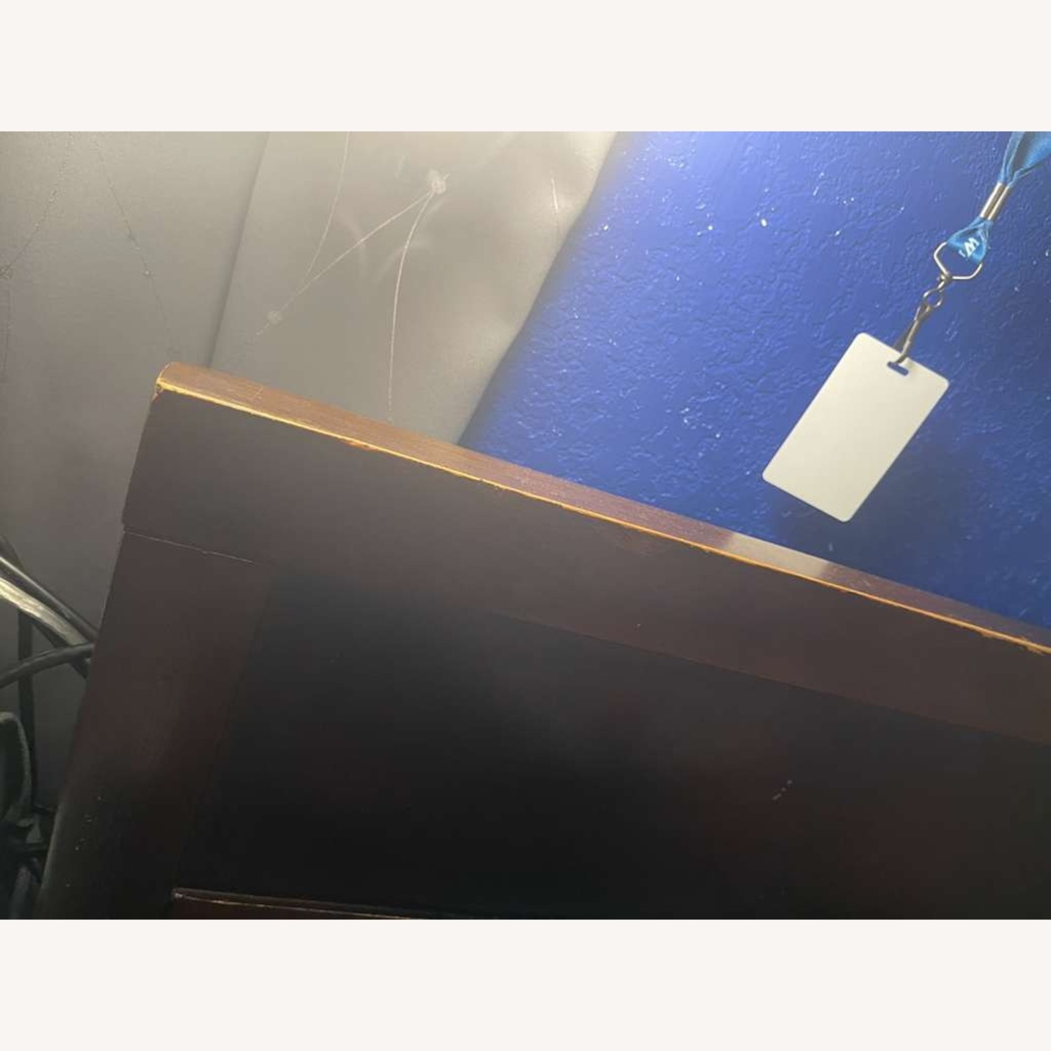 Dark Brown Wood Twin Bed - image-4