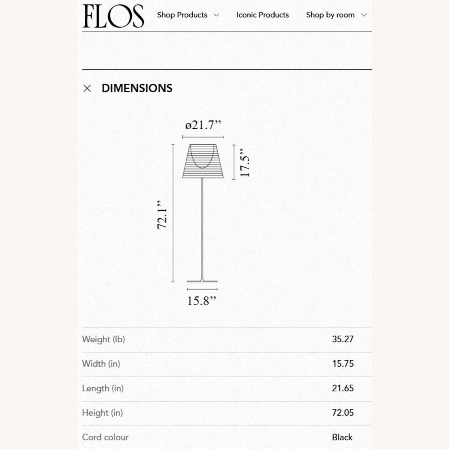 Flos Ktribe Floor 3 Philippe Starck Floor Lamp - image-4