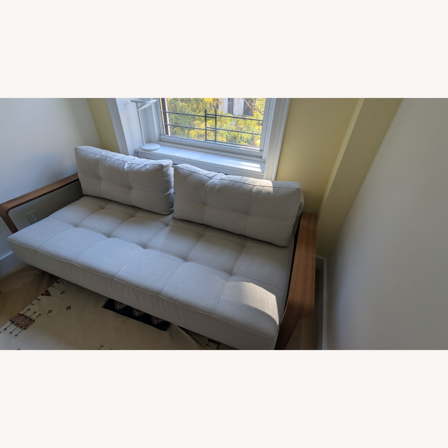 Futonland Light Gray Sofa Bed - image-2