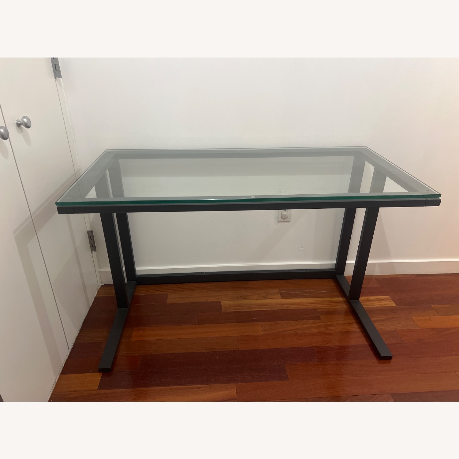 Crate & Barrel ガラス デスク Crate & Barrel ガラス デスク