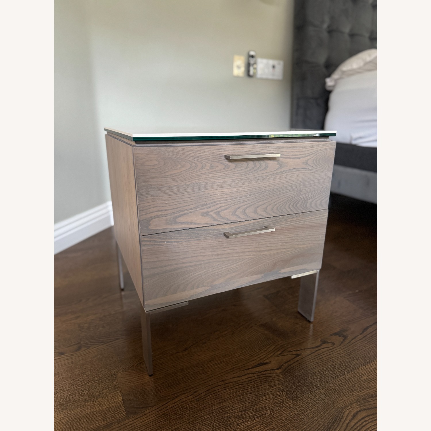 Room & Board Ash Grey Kenwood Nightstands (2) - image-3