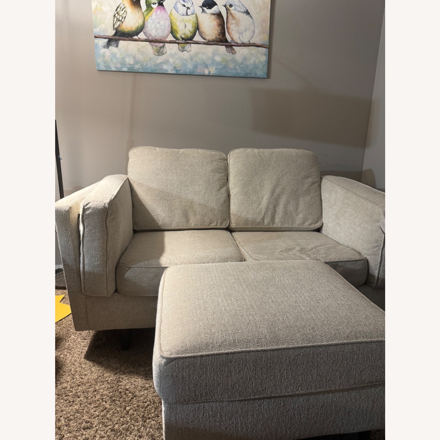 Loveseat and Ottoman - image-1