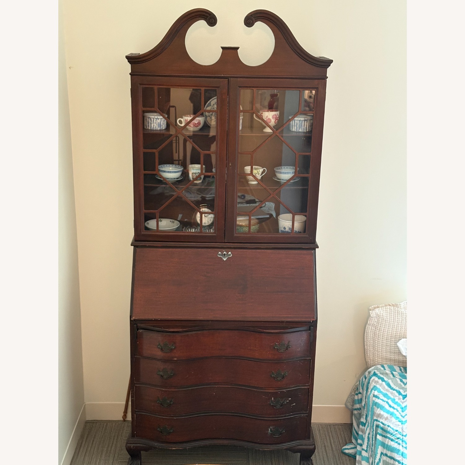 Vintage/Antique Finds Dark Brown Armoire - image-1
