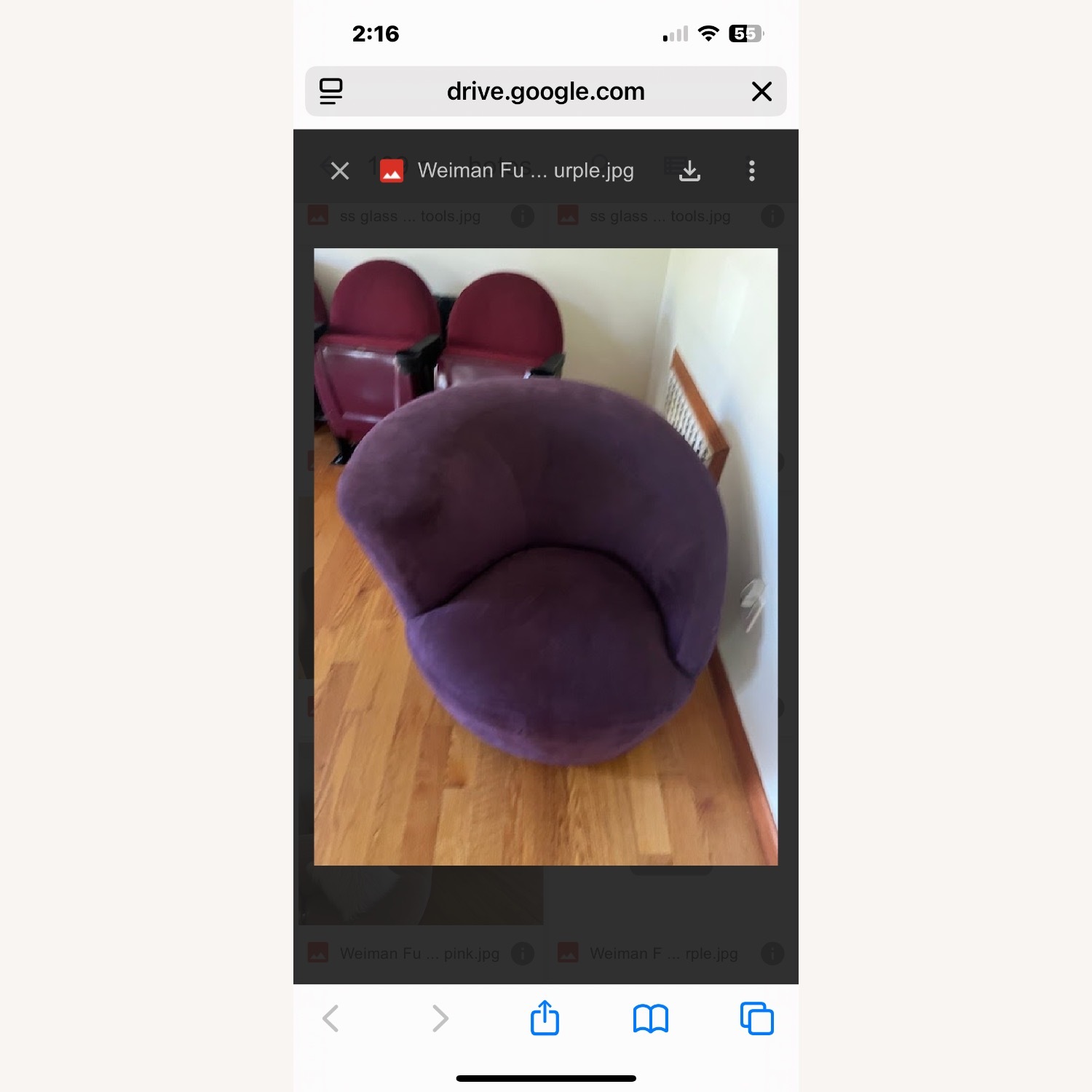 Accent Ultra Suede Swivel Chair - image-2