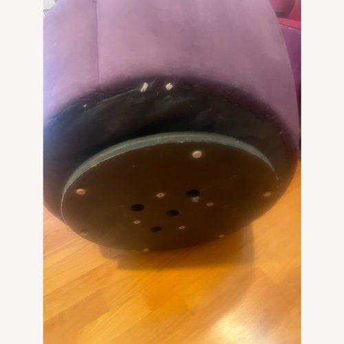 Used Accent Ultra Suede Swivel Chair for sale on AptDeco