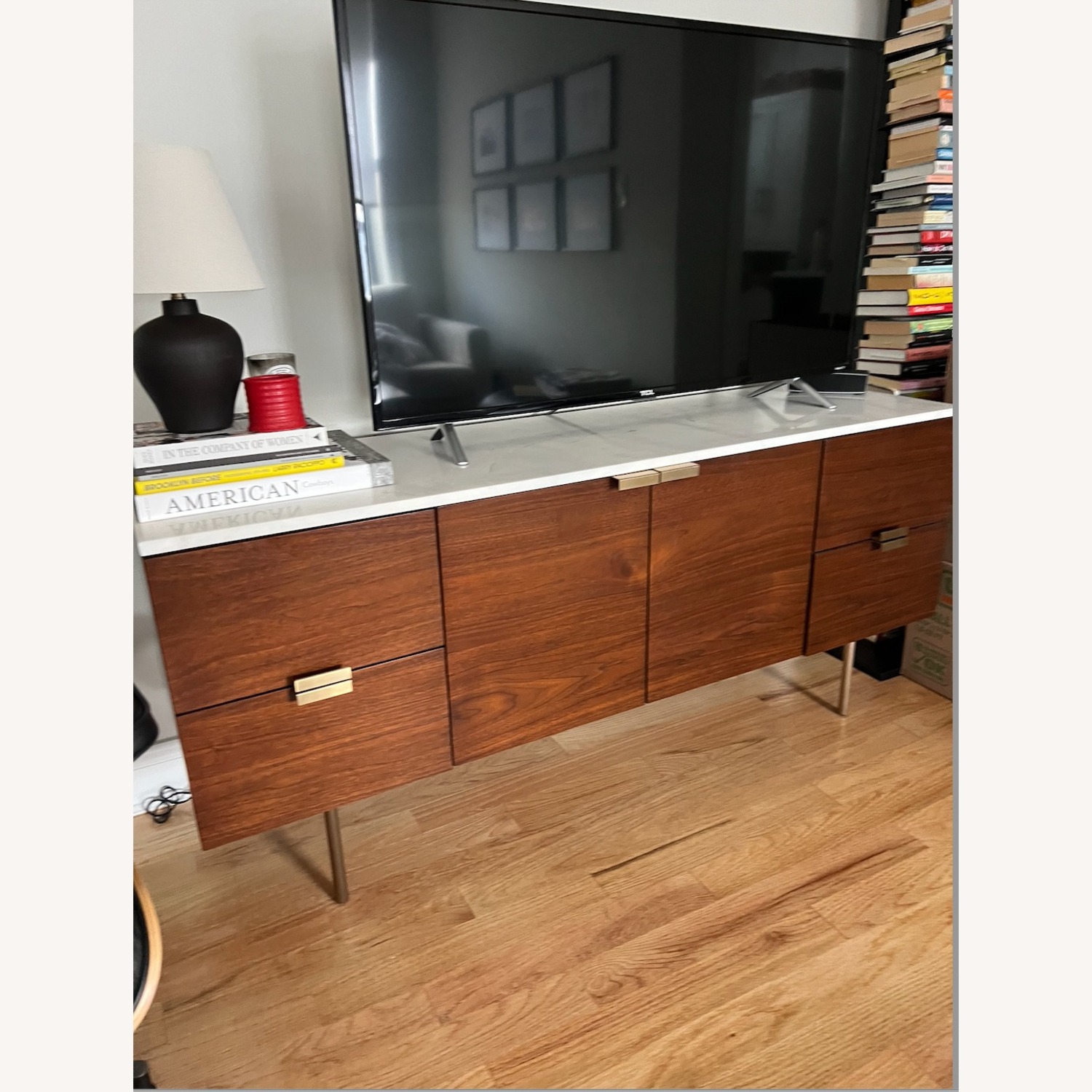 West Elm Delphine Dark Brown Wood Sideboard - image-7