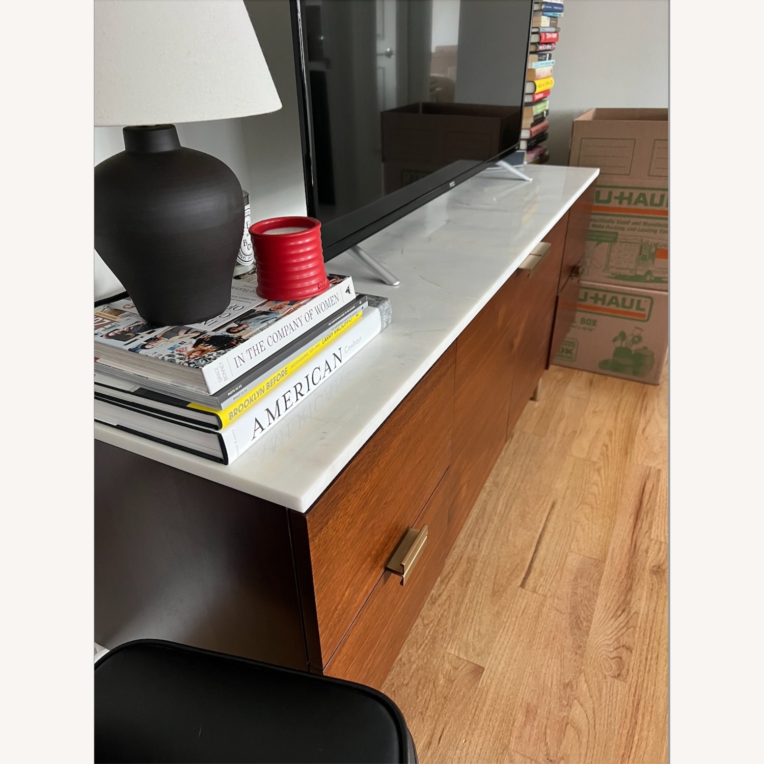 West Elm Delphine Dark Brown Wood Sideboard - image-2