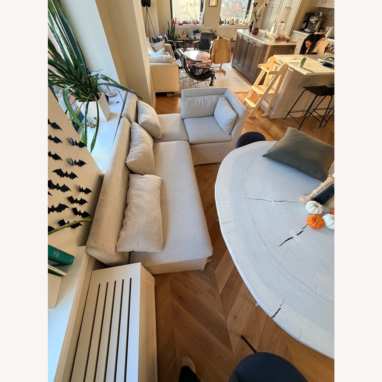 Crate & Barrel L-Shaped Dining Banquette - image-4