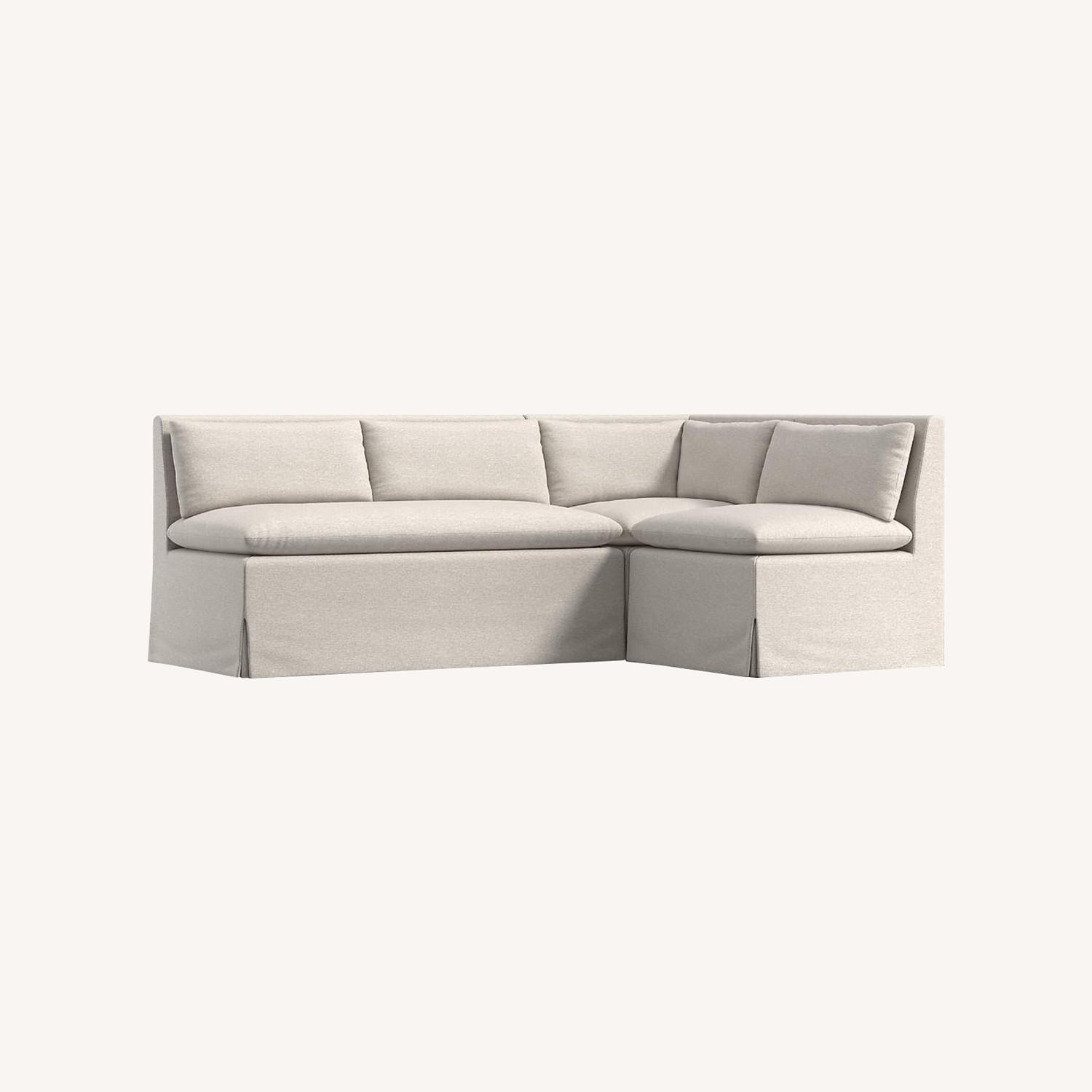 Crate & Barrel L-Shaped Dining Banquette - image-0