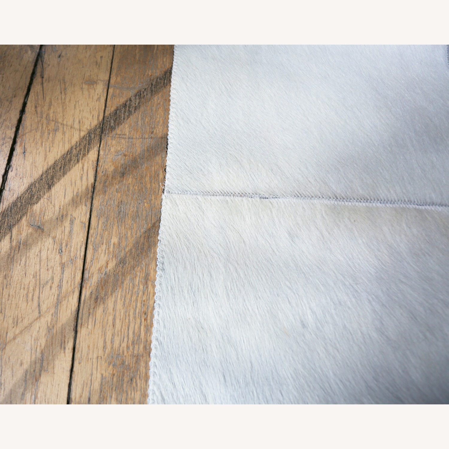 Edelman Leather White Leather Area Rug 12' x 14' - image-2