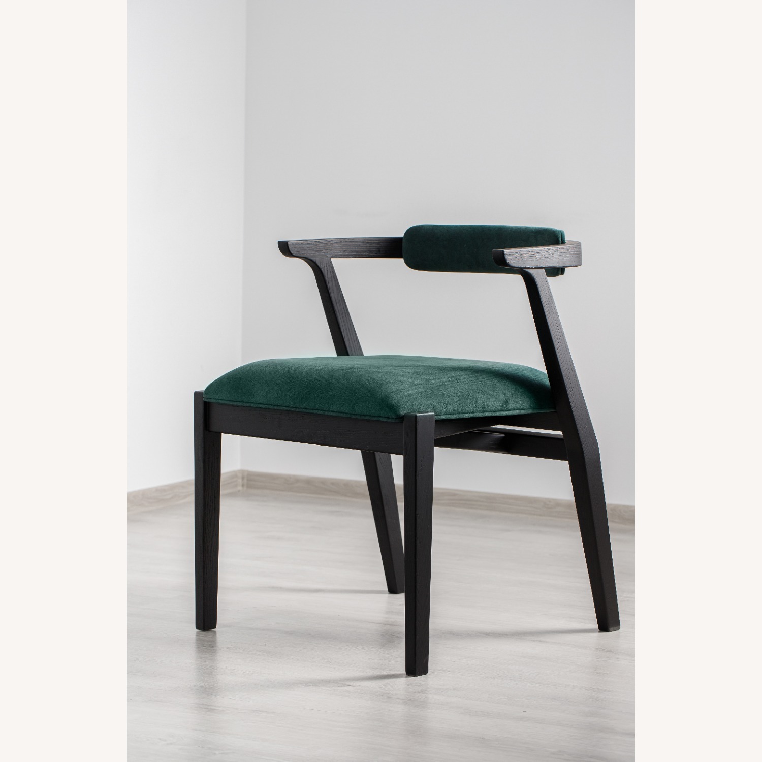 Black Solid Wood Dining Chair - image-4