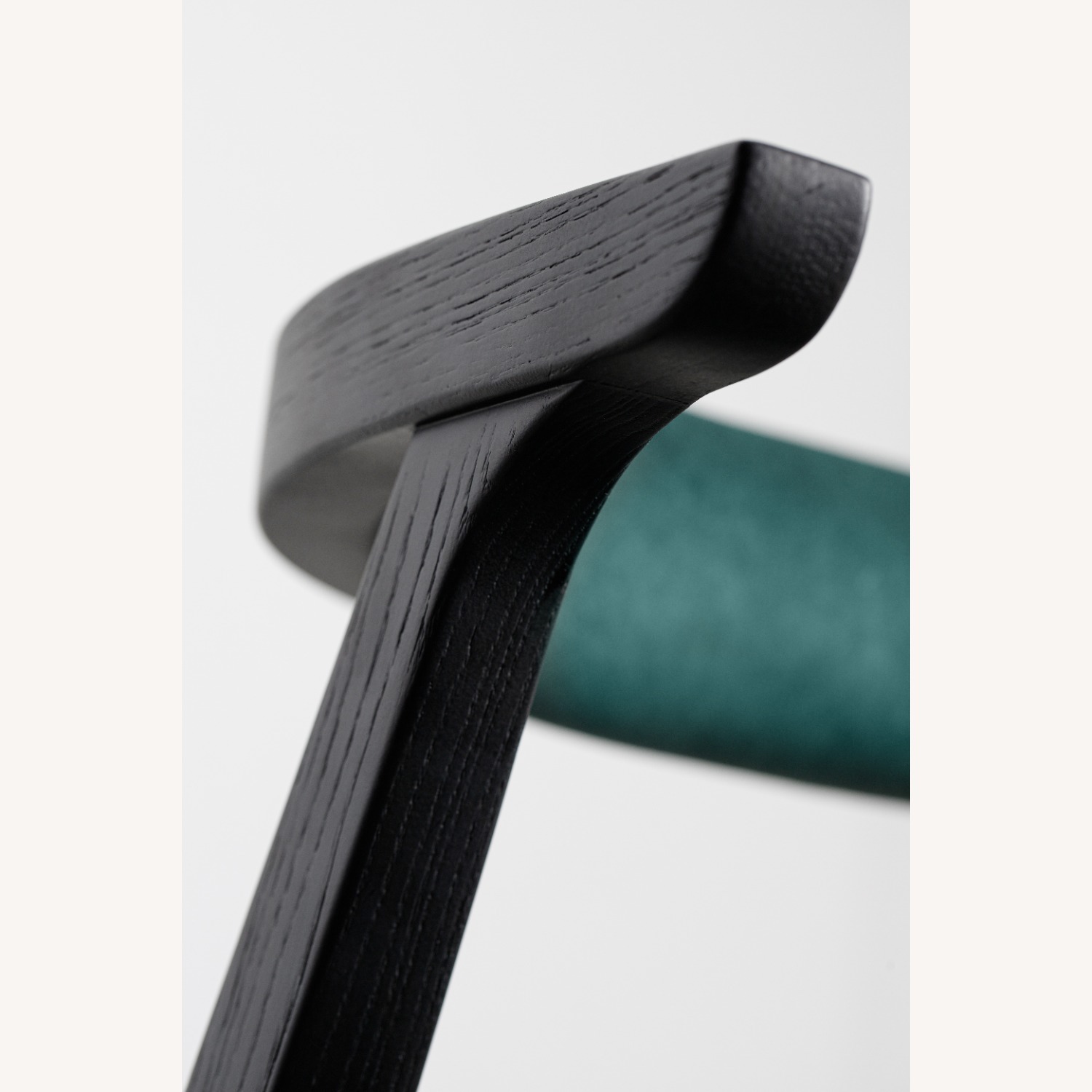 Black Solid Wood Dining Chair - image-3