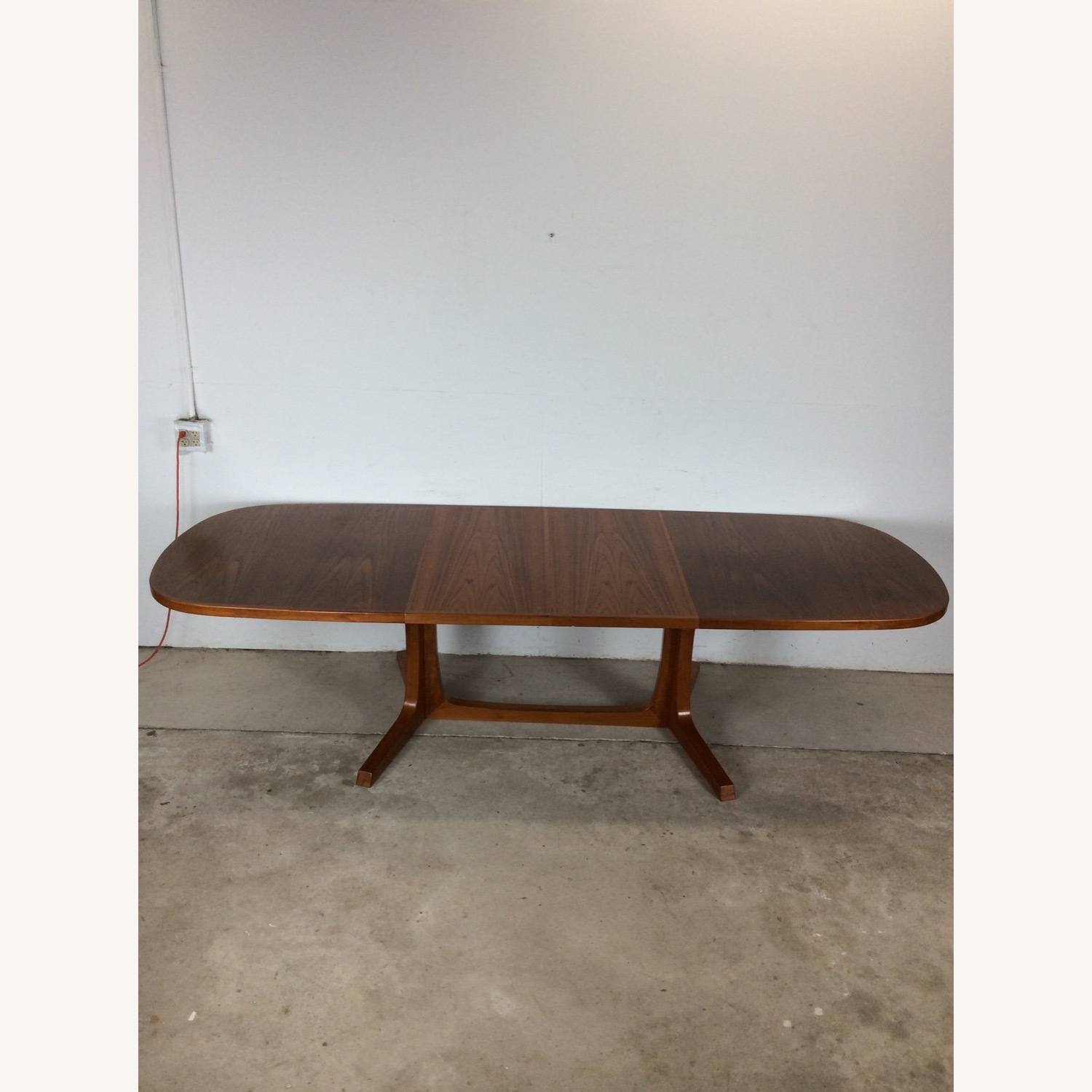 Danish Modern Oval Dining Table with 2 Leafs - image-17