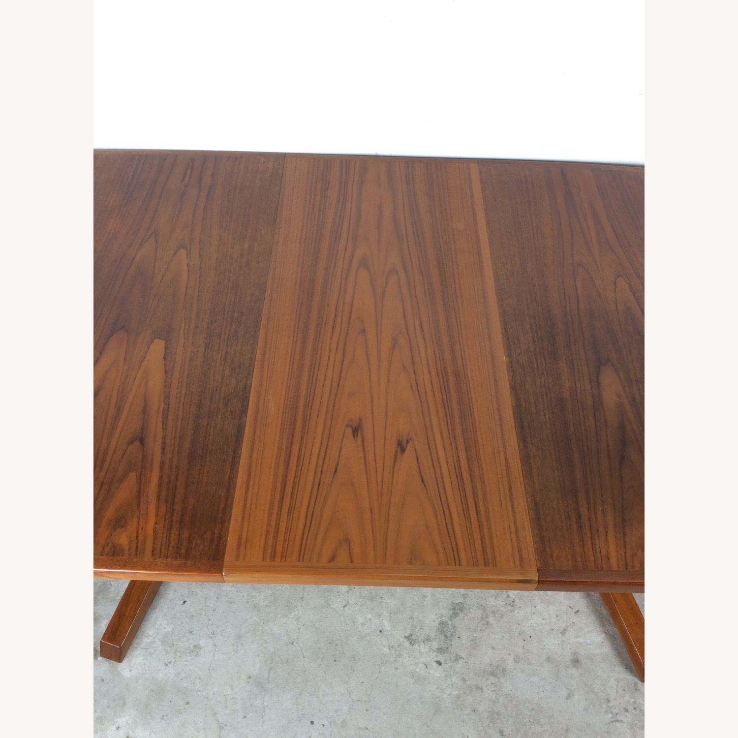 Danish Modern Oval Dining Table with 2 Leafs - image-13
