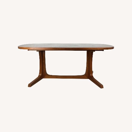 Used Danish Modern Oval Dining Table with 2 Leafs for sale on AptDeco