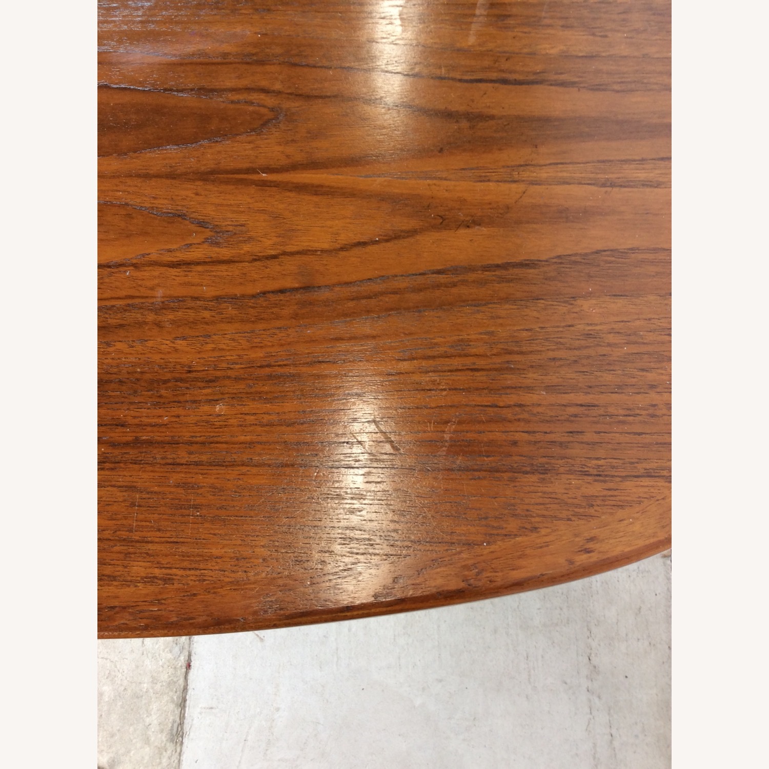 Danish Modern Oval Dining Table with 2 Leafs - image-7