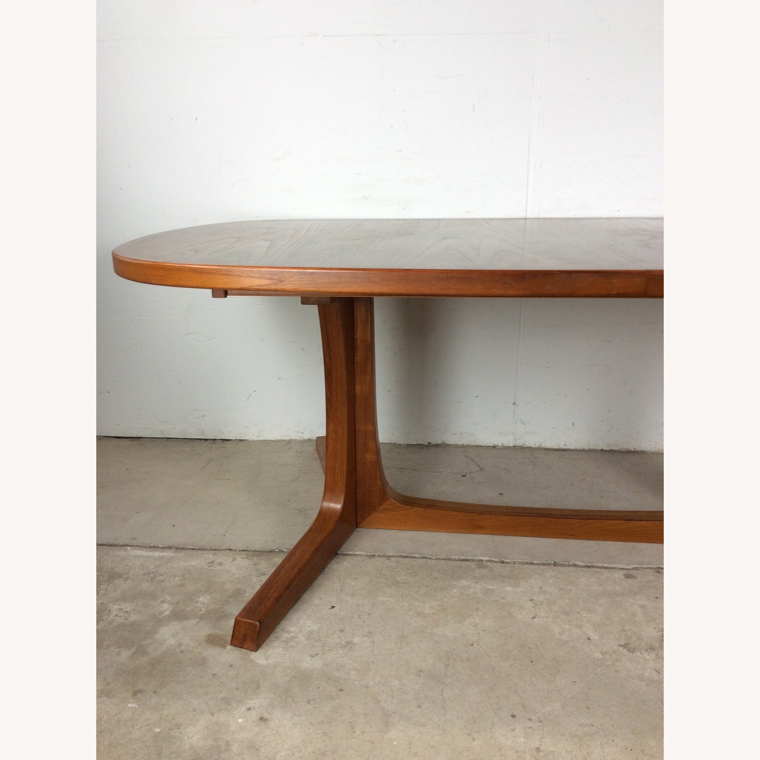 Danish Modern Oval Dining Table with 2 Leafs - image-3