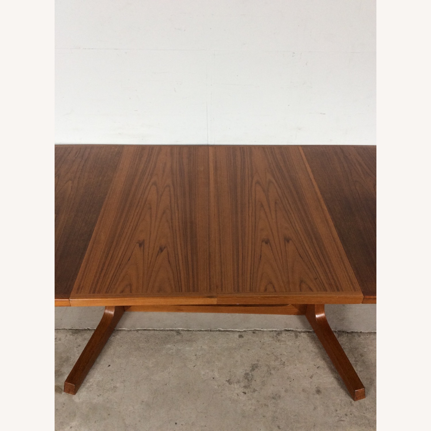 Danish Modern Oval Dining Table with 2 Leafs - image-18