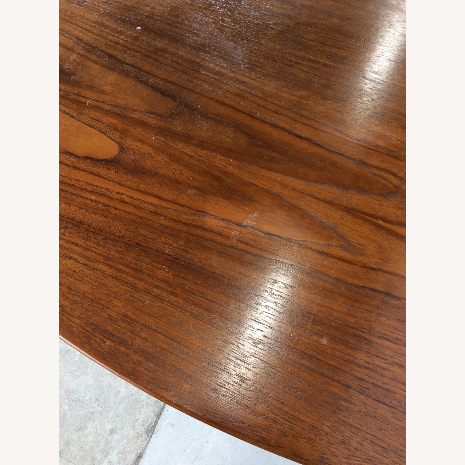 Danish Modern Oval Dining Table with 2 Leafs - image-6