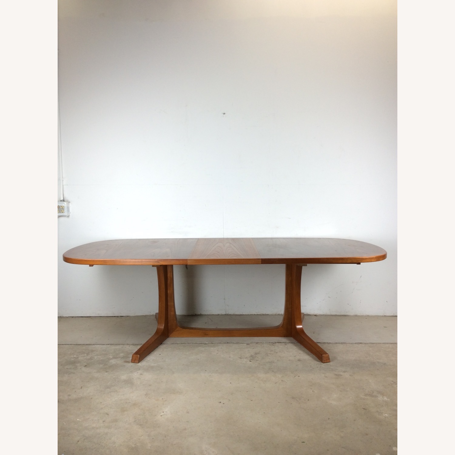 Danish Modern Oval Dining Table with 2 Leafs - image-12
