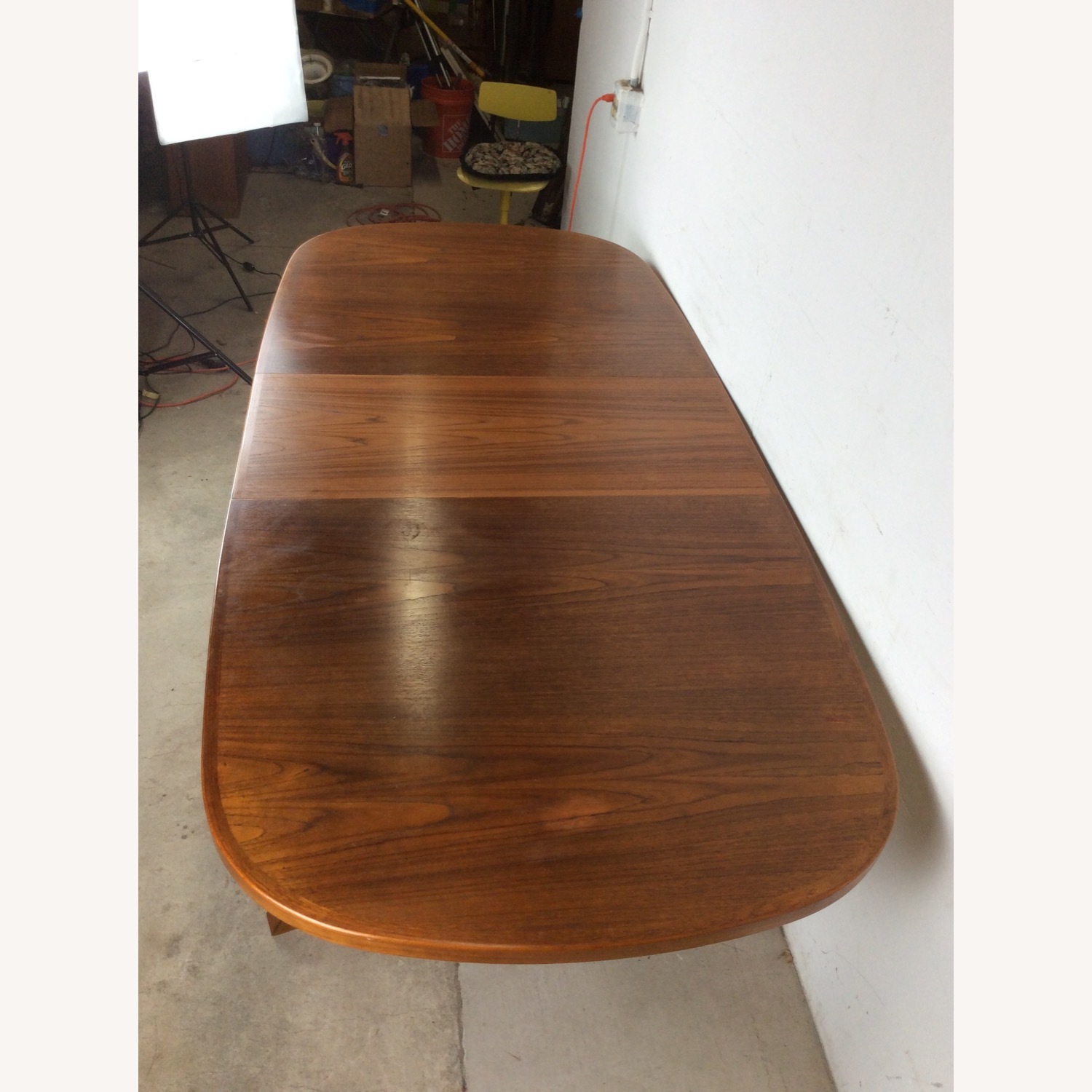 Danish Modern Oval Dining Table with 2 Leafs - image-15