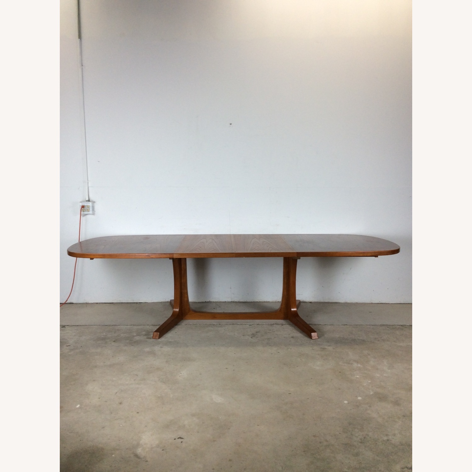 Danish Modern Oval Dining Table with 2 Leafs - image-16