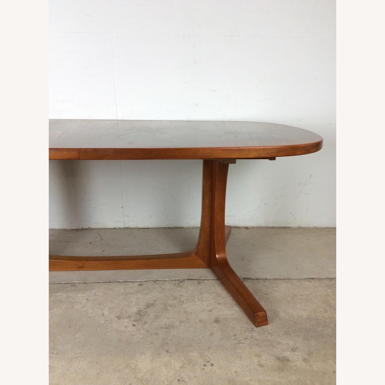 Danish Modern Oval Dining Table with 2 Leafs - image-4