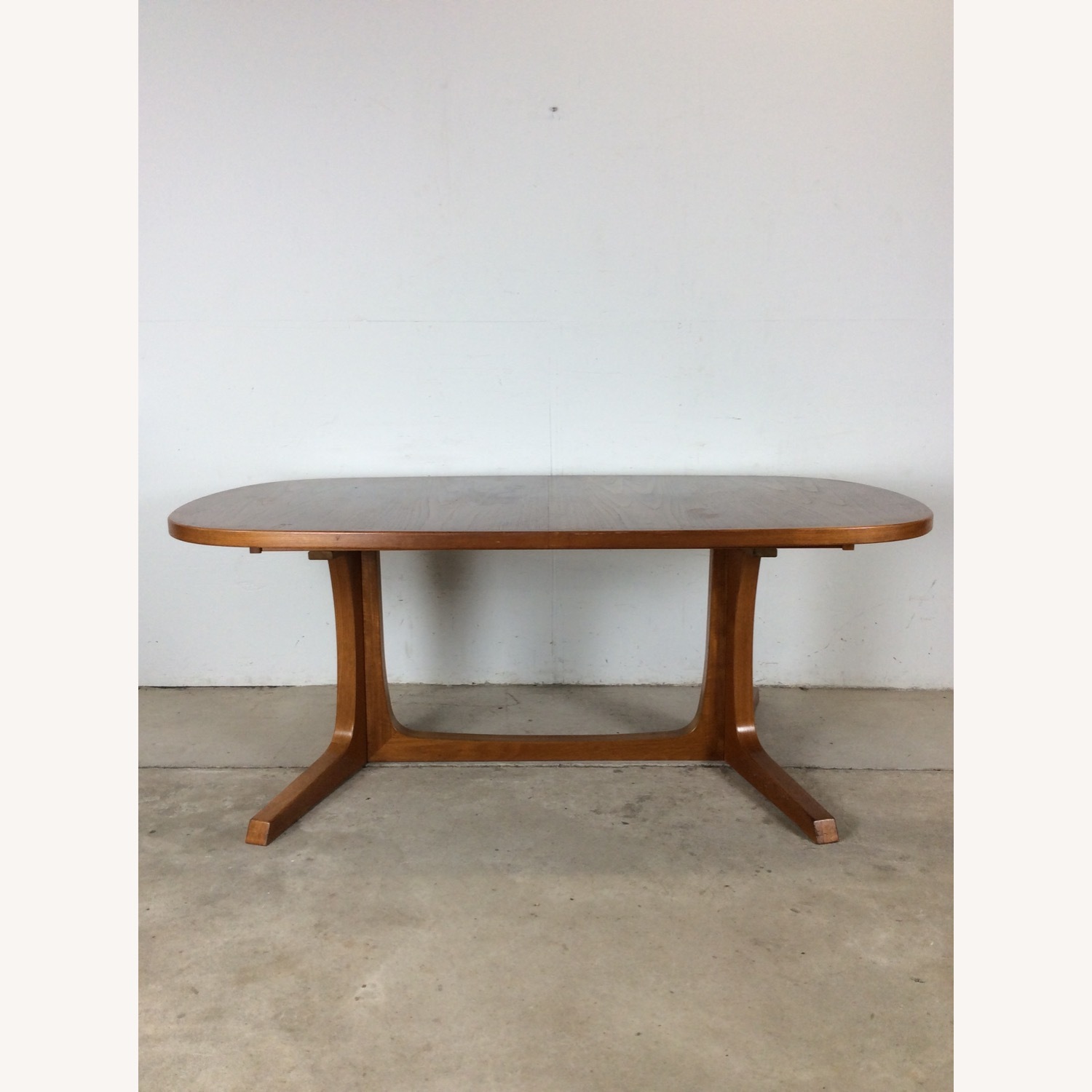 Danish Modern Oval Dining Table with 2 Leafs - image-22