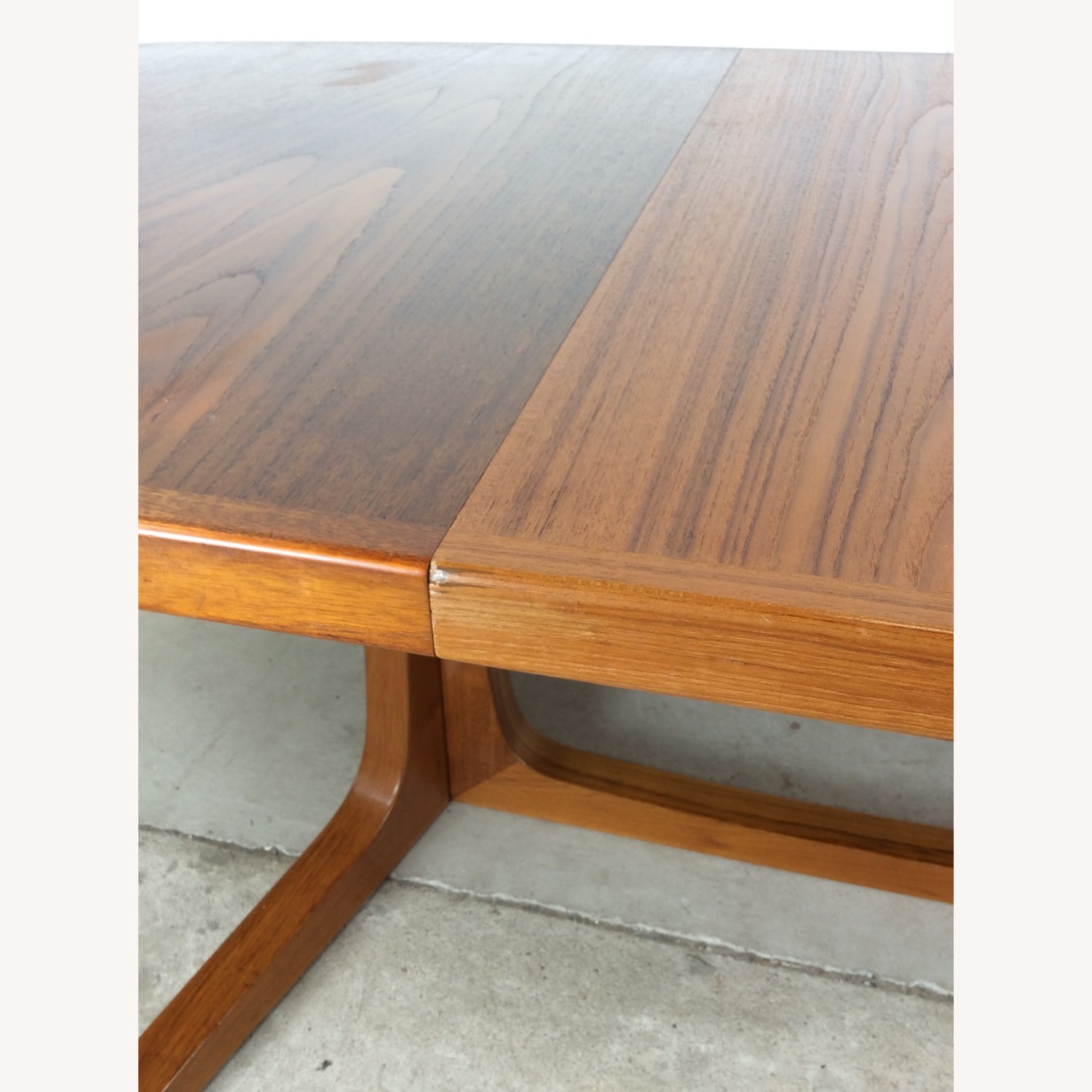 Danish Modern Oval Dining Table with 2 Leafs - image-14