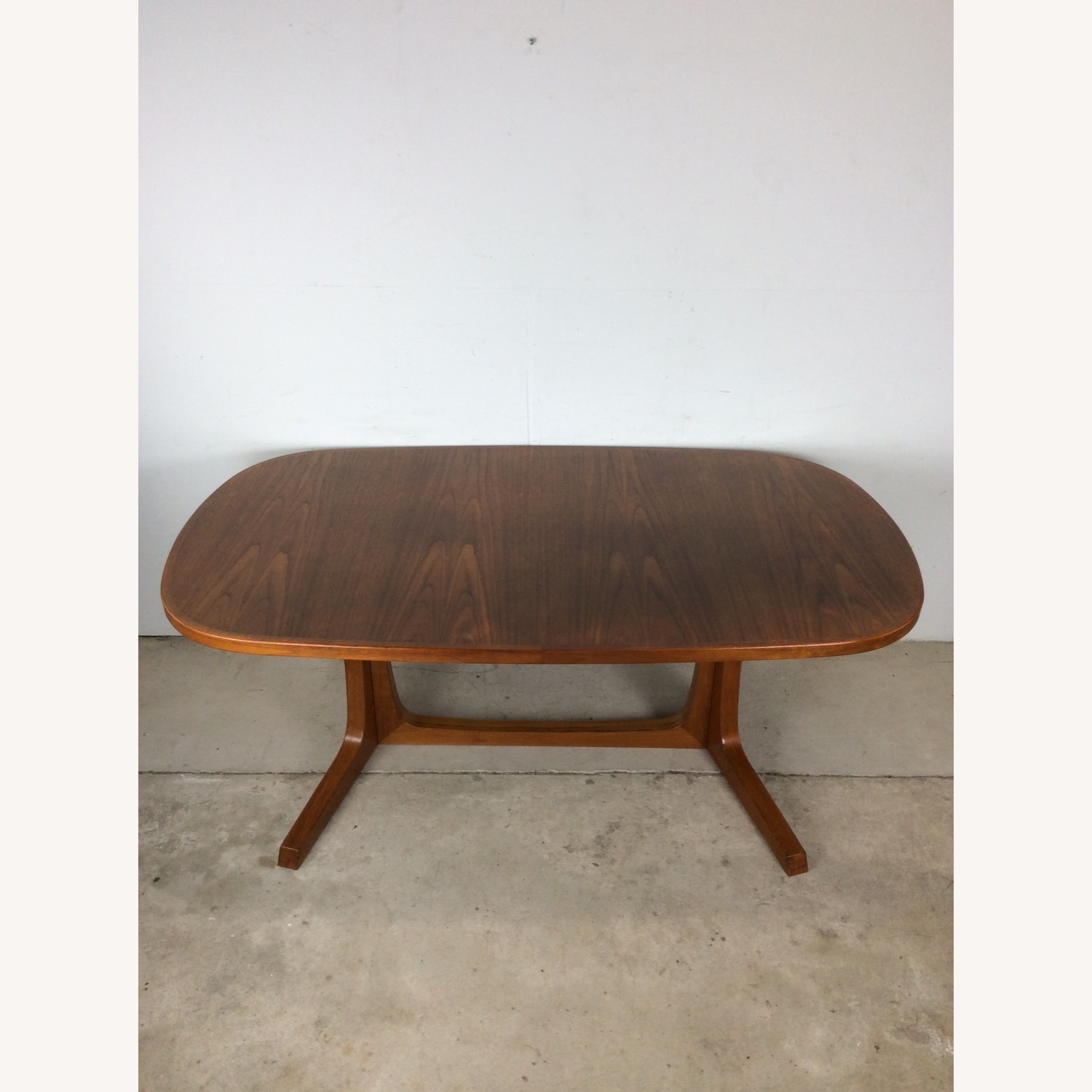 Danish Modern Oval Dining Table with 2 Leafs - image-2