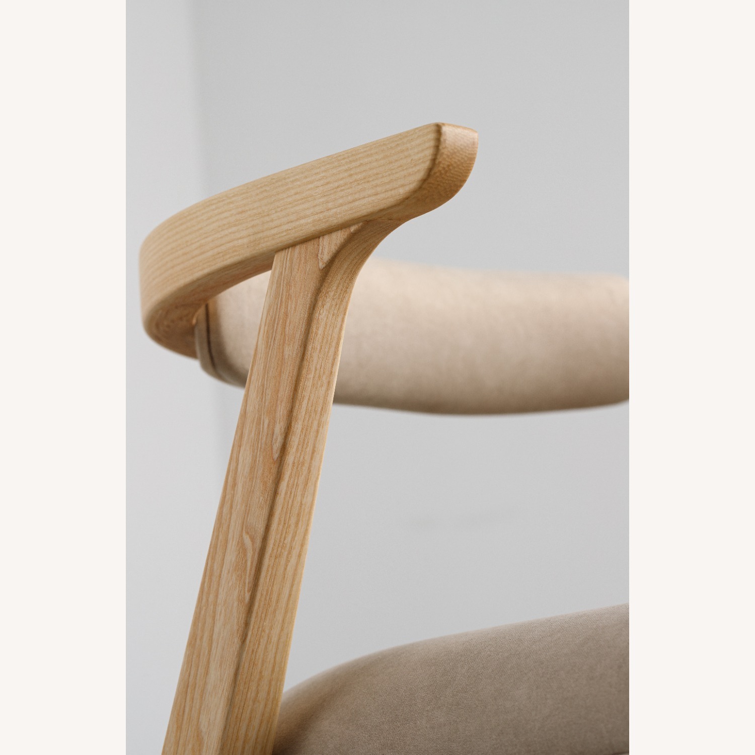 Natural Solid Wood Dining Chair - image-6