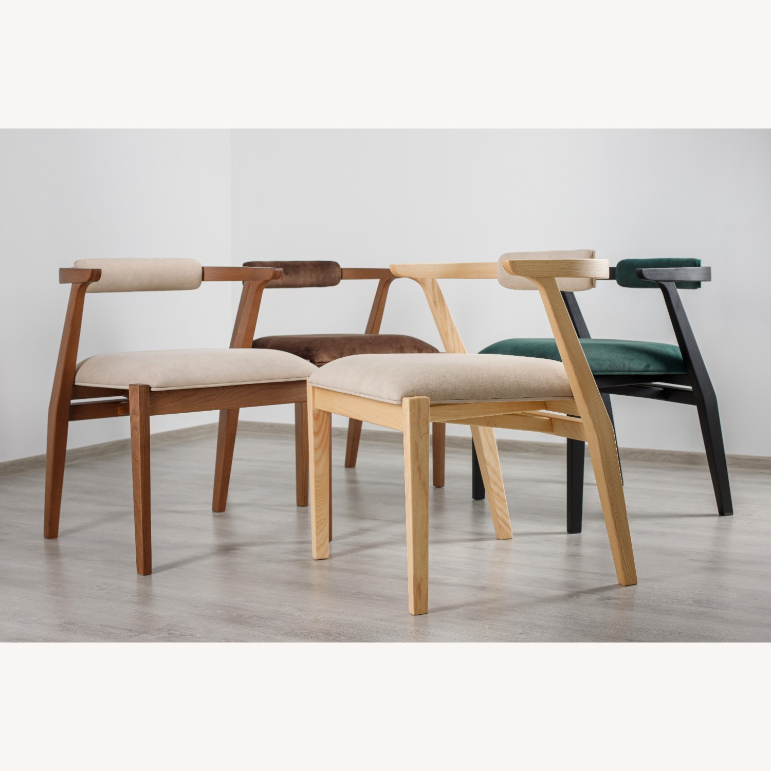 Natural Solid Wood Dining Chair - image-11
