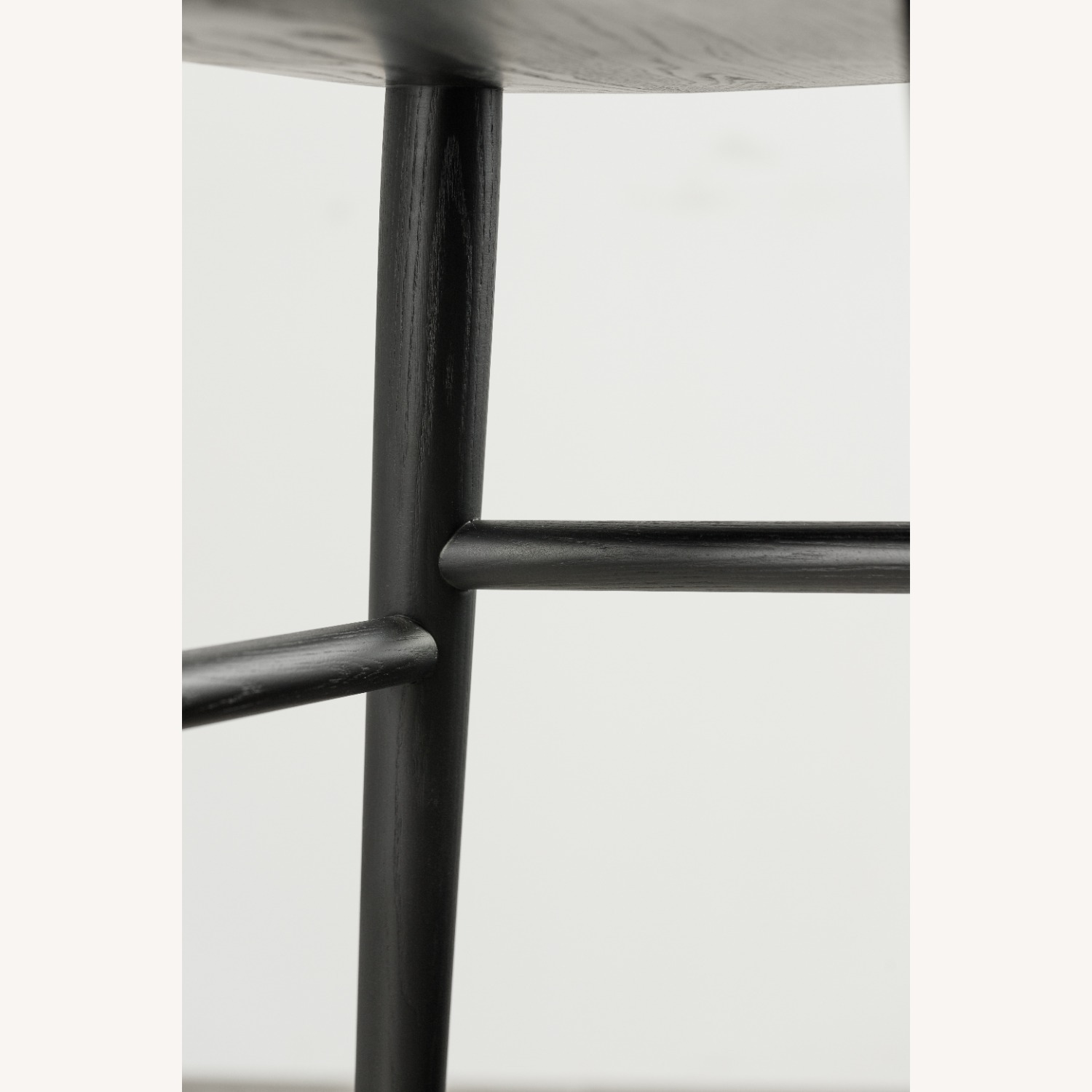 Black Solid Wood Bar Stool - image-4
