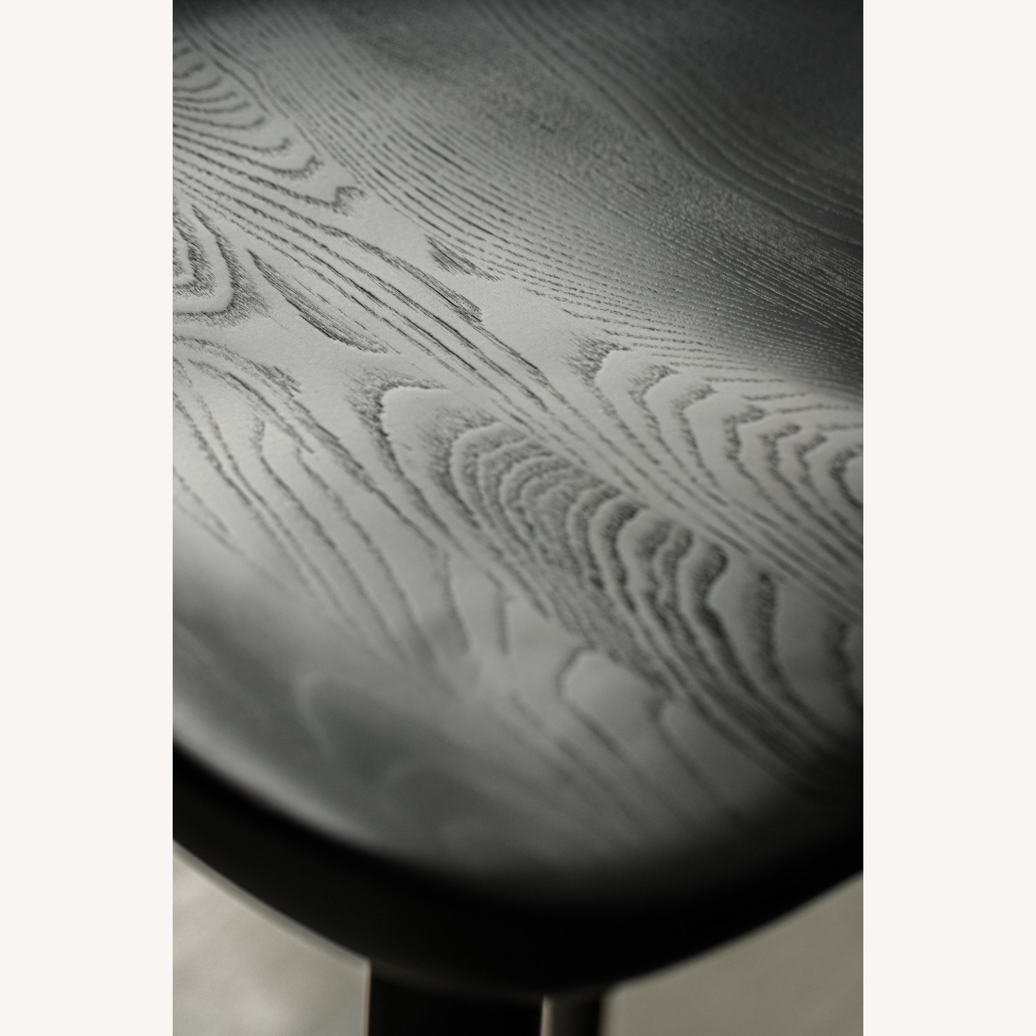 Black Solid Wood Bar Stool - image-7