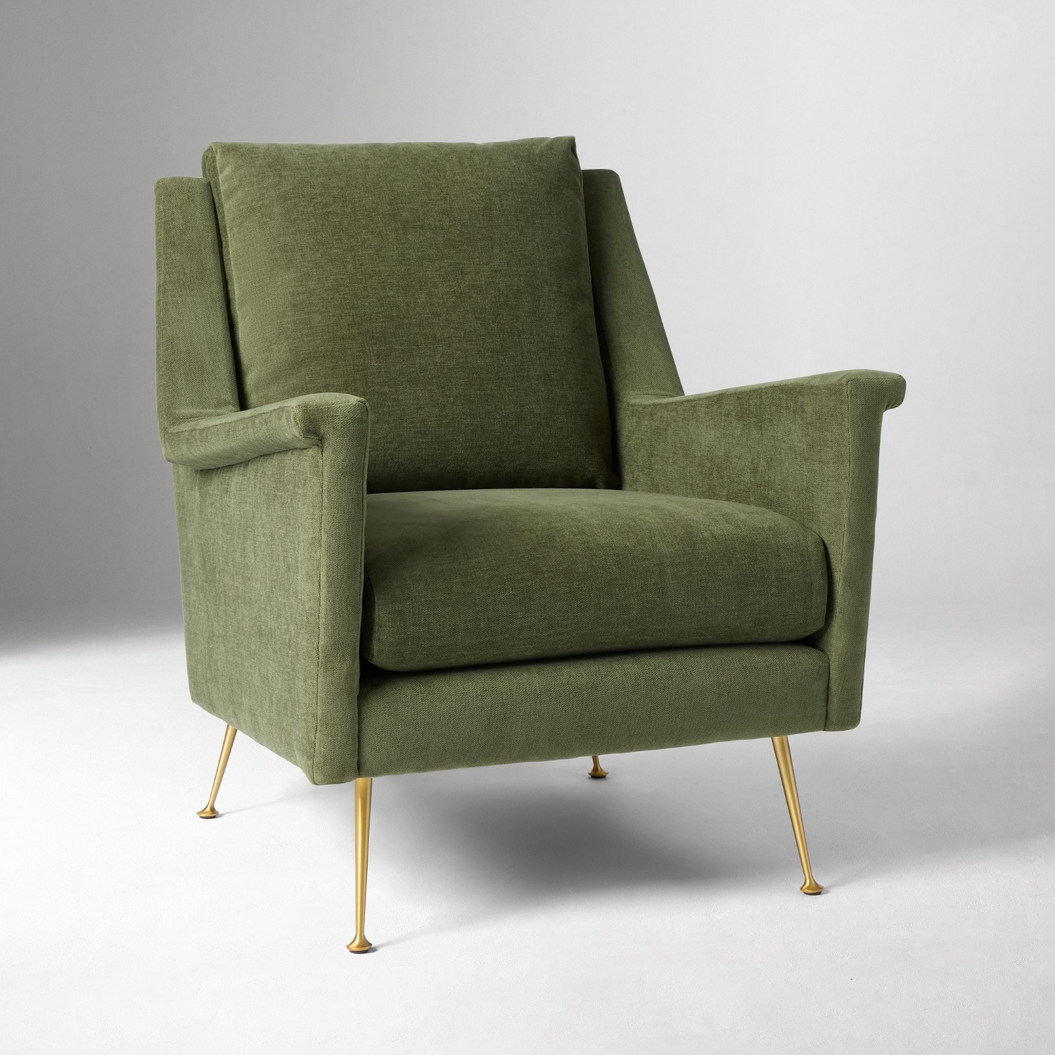 West Elm Carlo Mid Century Chair Metal Legs - image-5