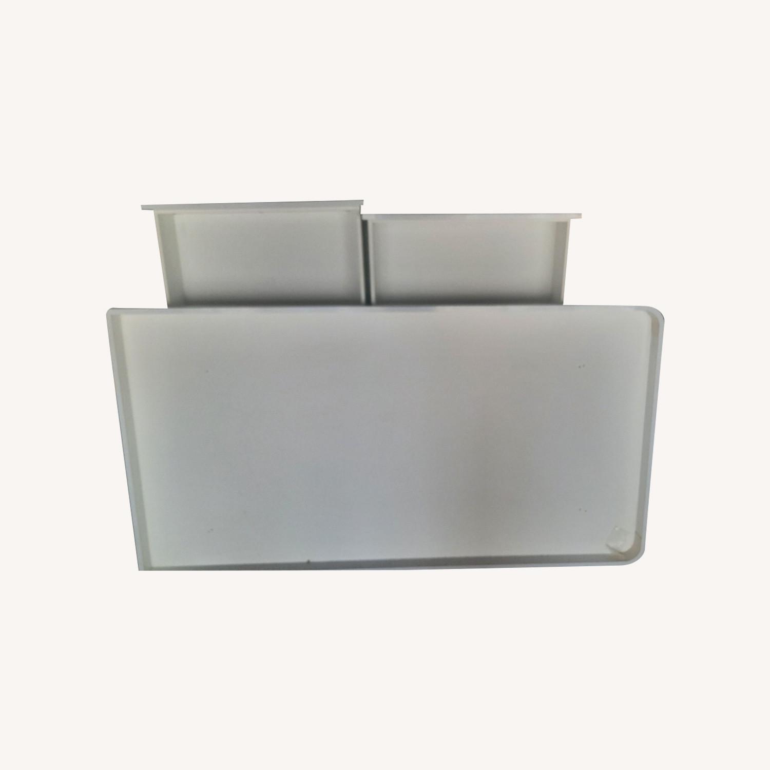 White Wood Twin Bed - image-0