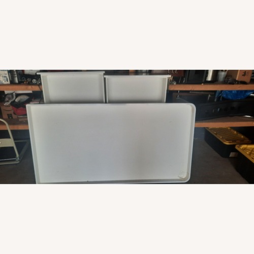 Used White Wood Twin Bed for sale on AptDeco