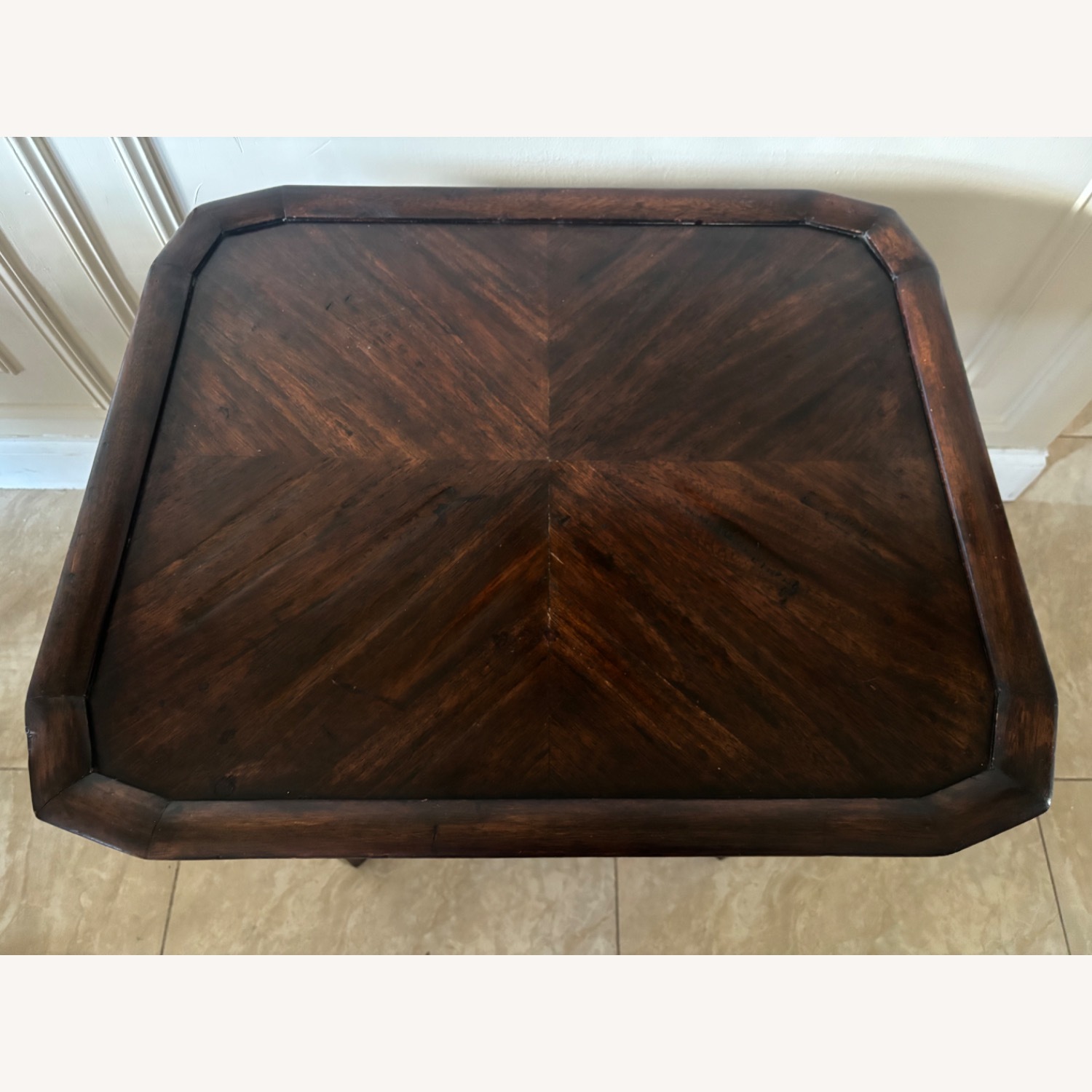Vintage Solid Wood Accent Table - image-2