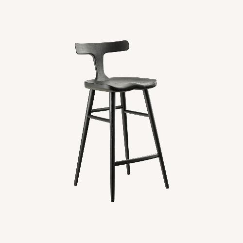 Used Black Solid Wood Bar Stool for sale on AptDeco