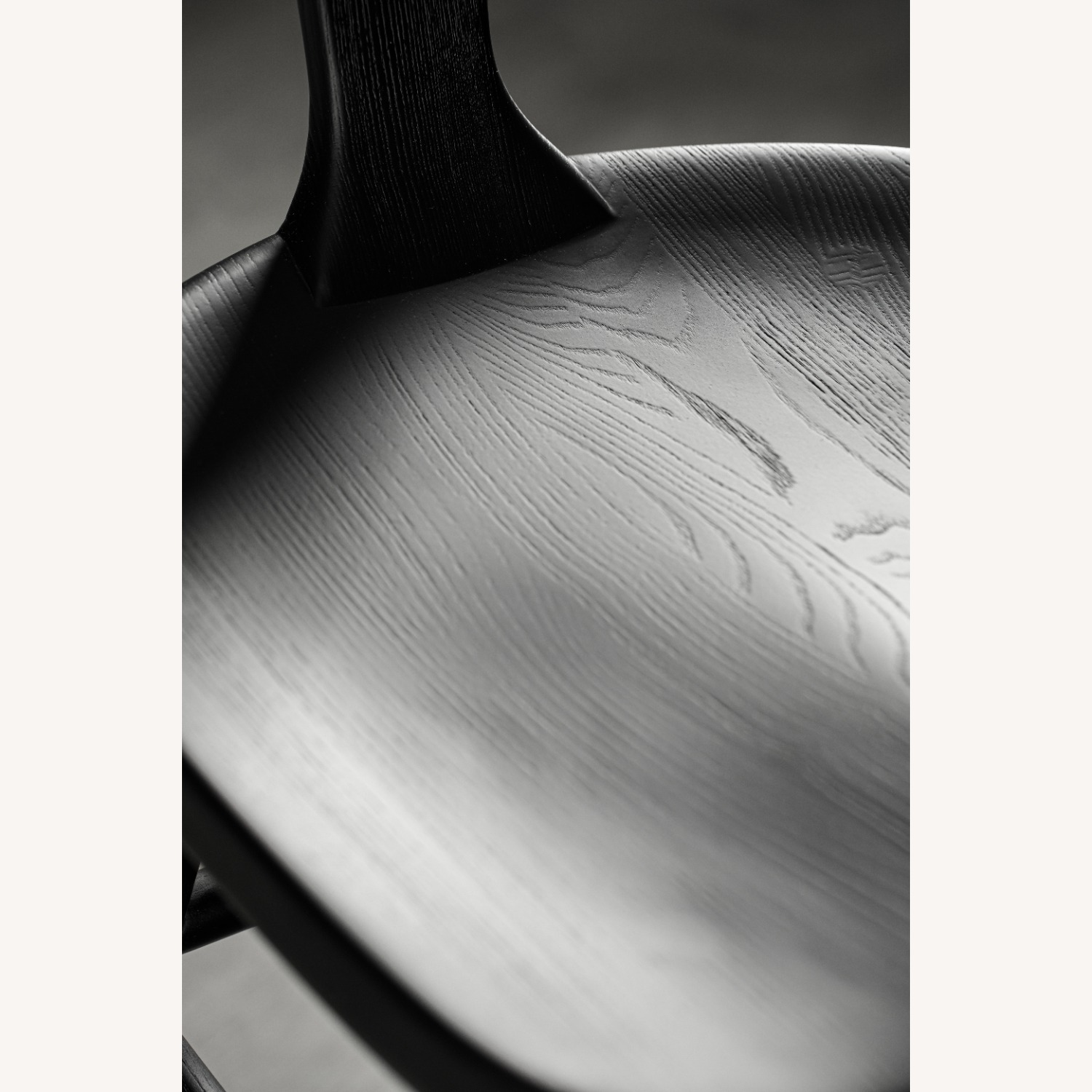 Black Solid Wood Bar Stool - image-7