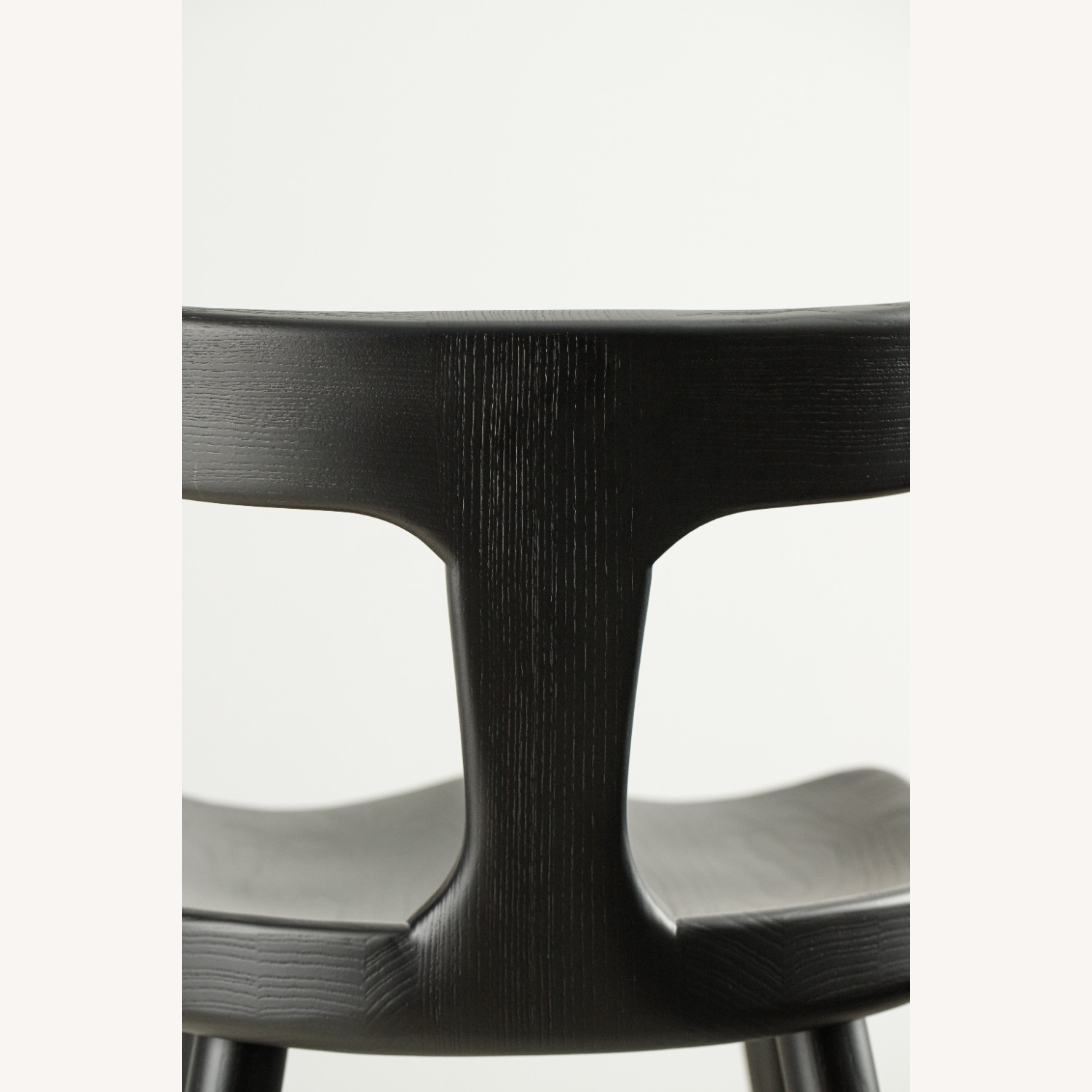 Black Solid Wood Bar Stool - image-2