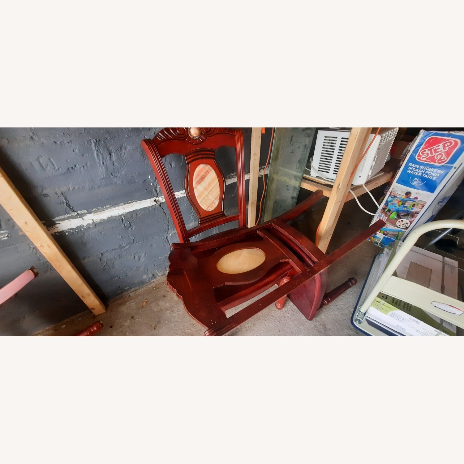 Dark Brown Wood Dining Table - image-6