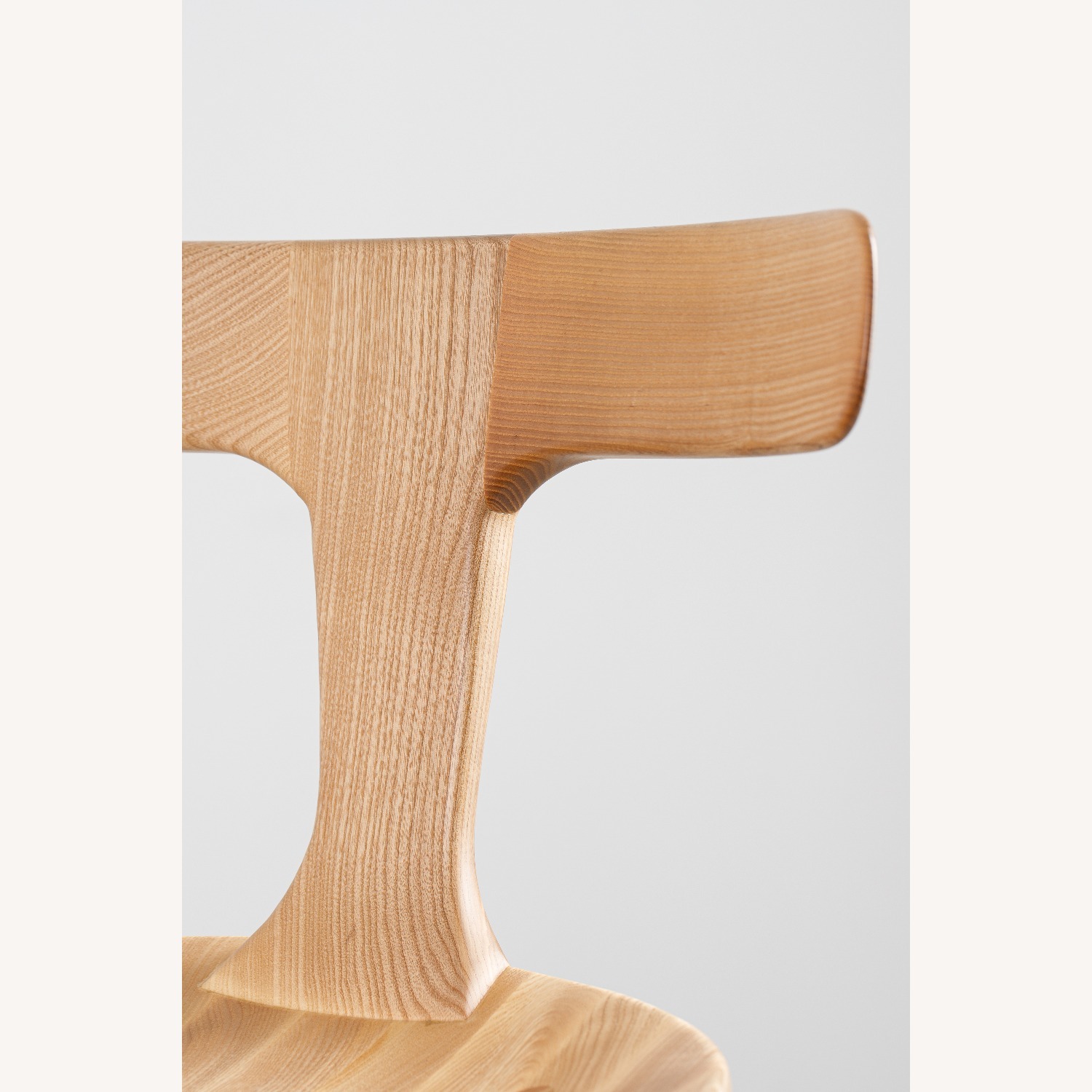 Natural Solid Wood Bar Stool - image-3