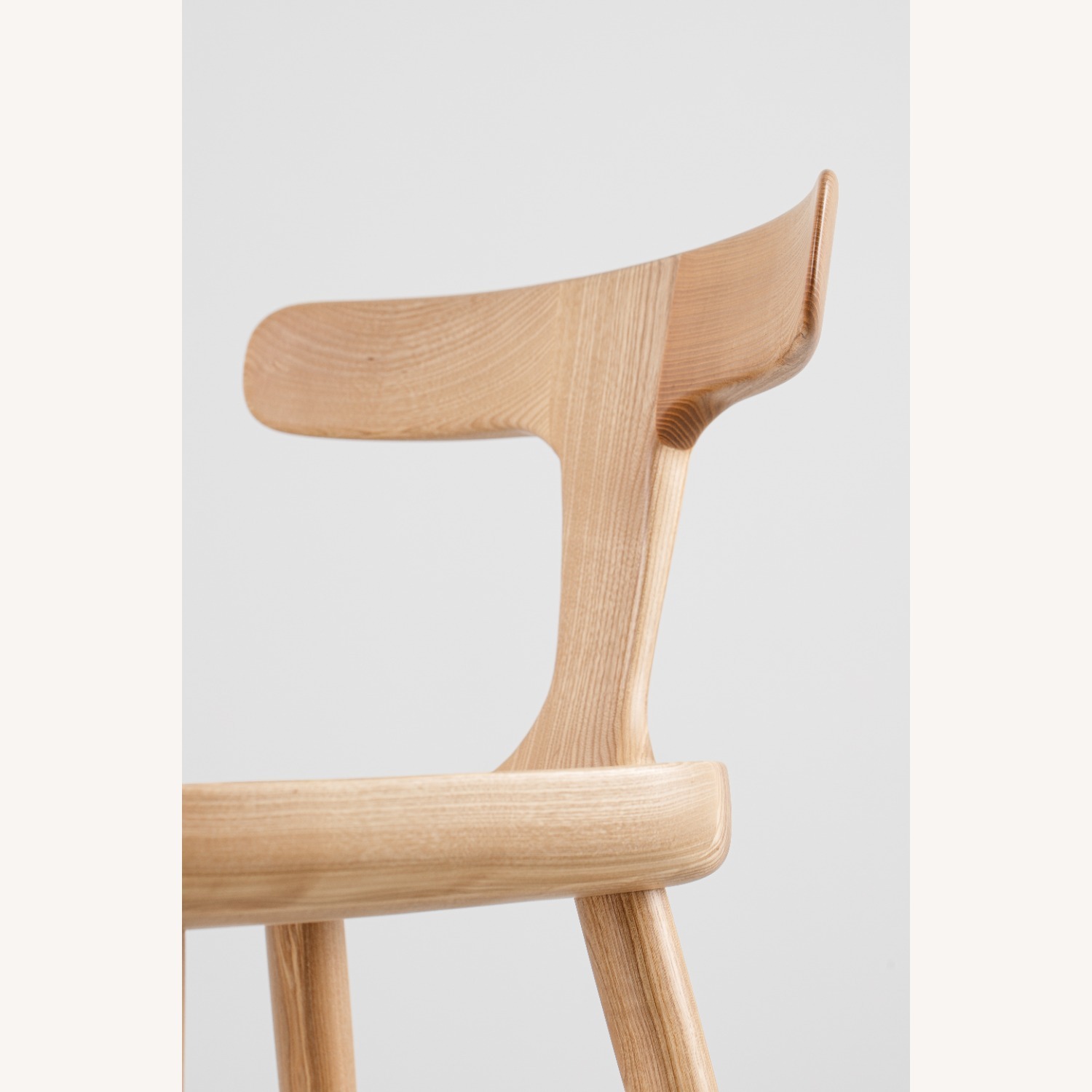 Natural Solid Wood Bar Stool - image-4