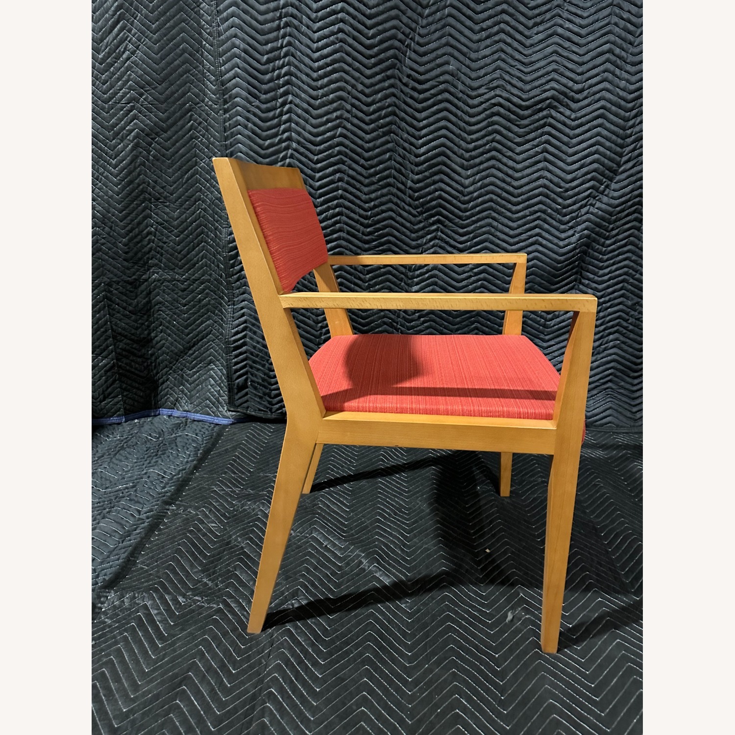 Haworth Candor Guest Chair Red Fabric Armchair - image-4