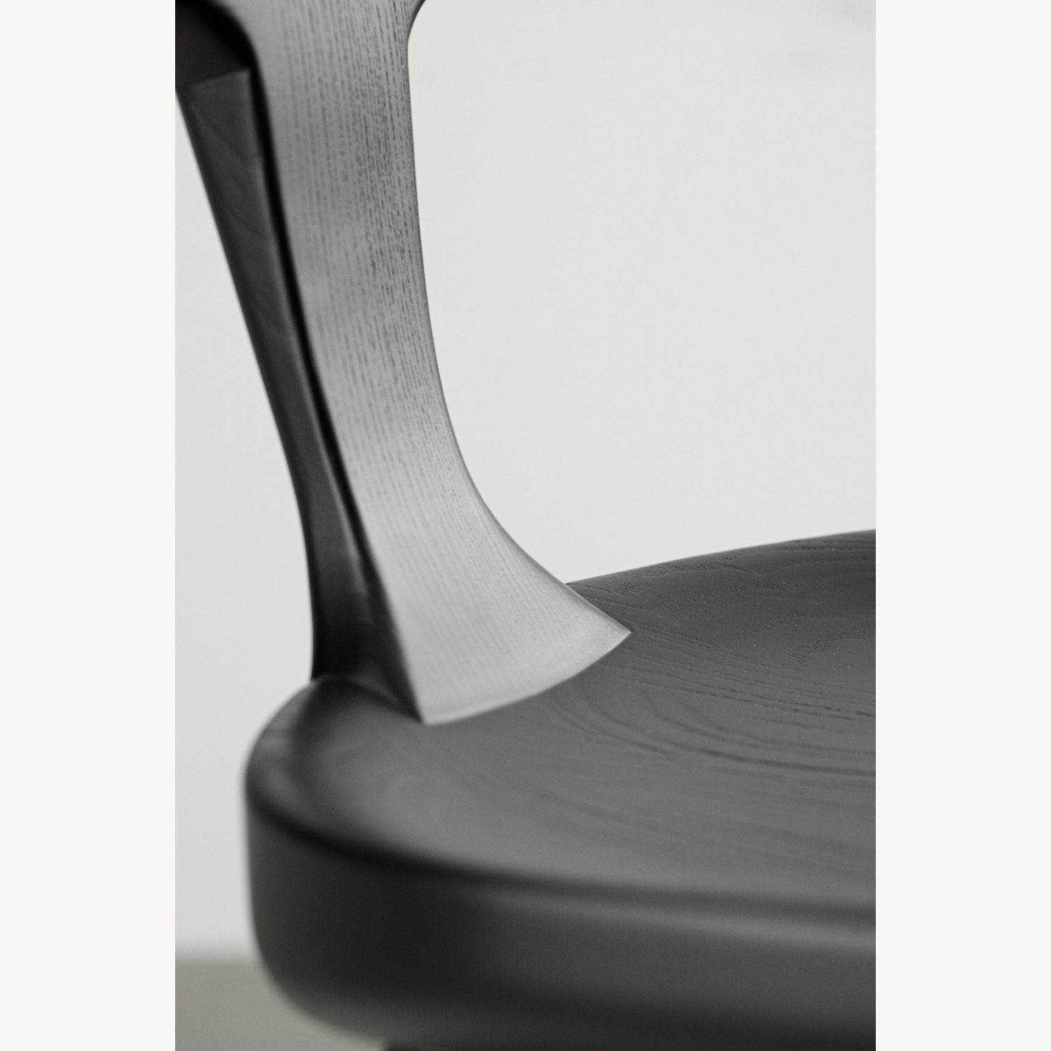 Black Solid Wood Counter Stool - image-5