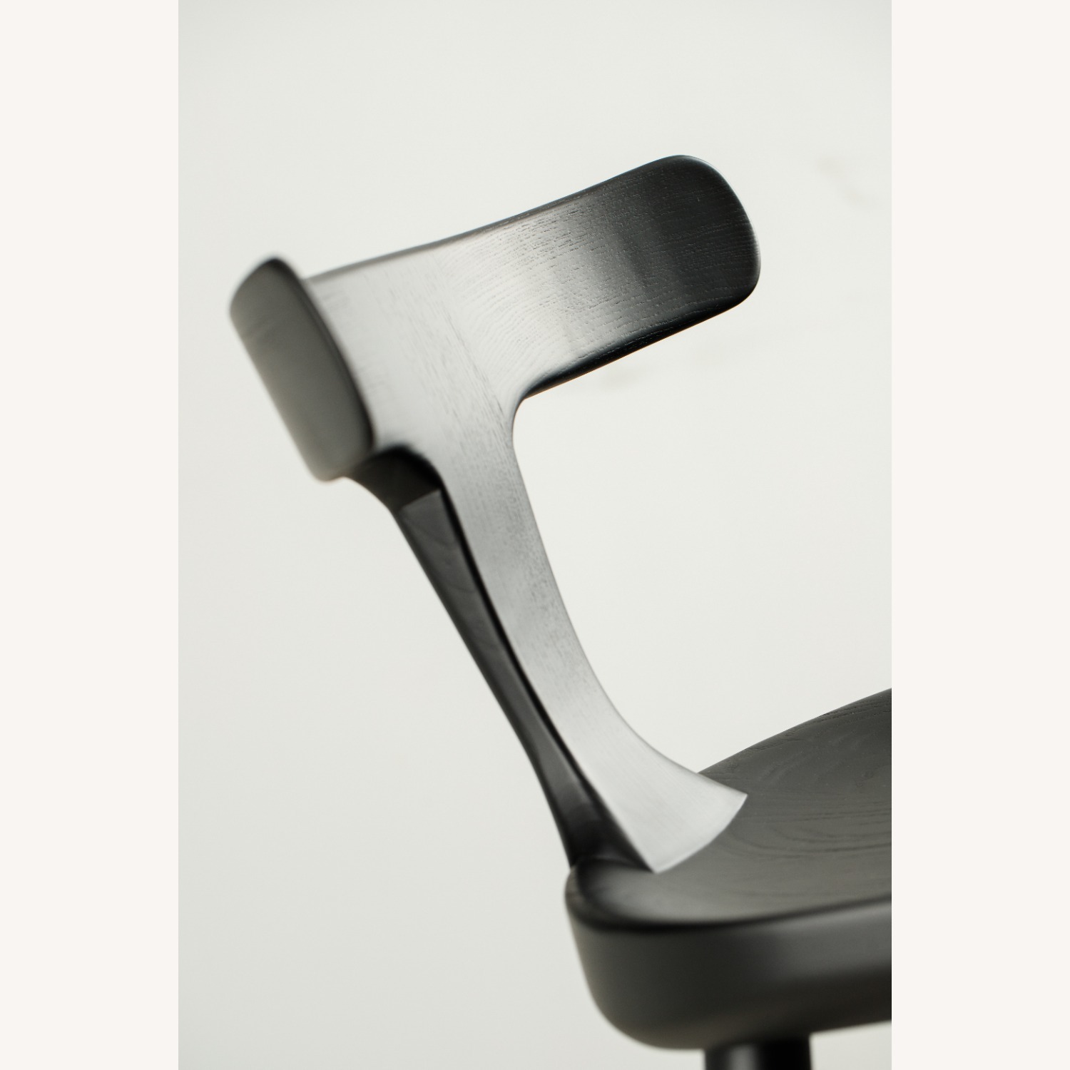 Black Solid Wood Counter Stool - image-4